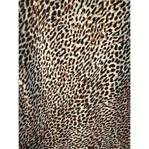 WHBM Leopard Print Surplice Swing Tank Top sz 16 EUC - Picture 7 of 8